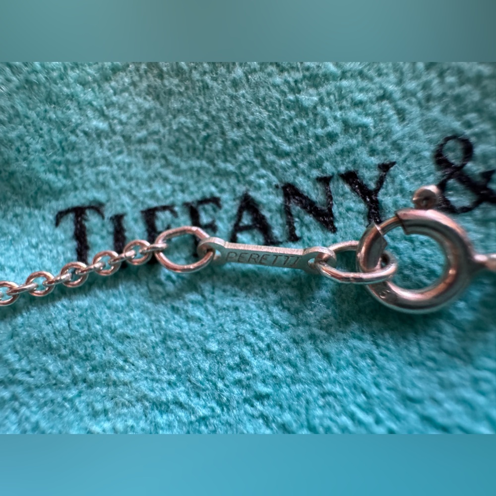Tiffany & Co. Silver Open Heart Necklace - Picture 5 of 6